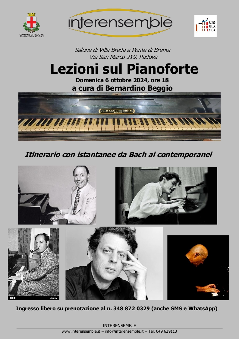 Programma Lezioni sul pianoforte con loghi